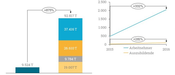 Diese Grafik zeigt die Bilanzen der Dorea Holding.
