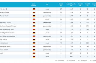 Die Top 15 Pflegedienste 2019 in der Übersicht