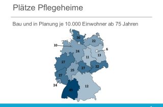 Besonders in Baden-Württemberg zeigt sich, aufgrund der neuen Einzelzimmerquote im Heimgesetz ein starker Boom an Bauvorhaben.