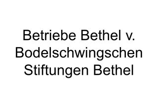 Platz 27 - Betriebe Bethel v. Bodelschwingschen Stiftungen Bethel