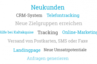 Vertrieb und Marketing Tagcloud