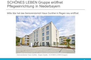 SCHÖNES LEBEN Gruppe eröffnet Pflegeeinrichtung in Niederbayern