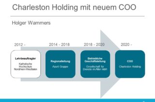 Charleston Holding mit neuem COO - Holger Wammers