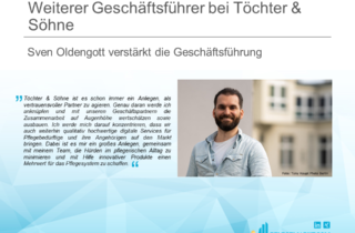 Weiterer Geschäftsführer bei Töchter & Söhne