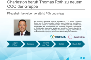 Charleston beruft Thomas Roth zu neuem COO der Gruppe