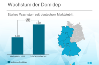 Wachstum der Domidep