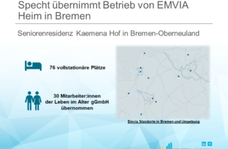Specht übernimmt Betrieb von EMVIA Heim in Bremen