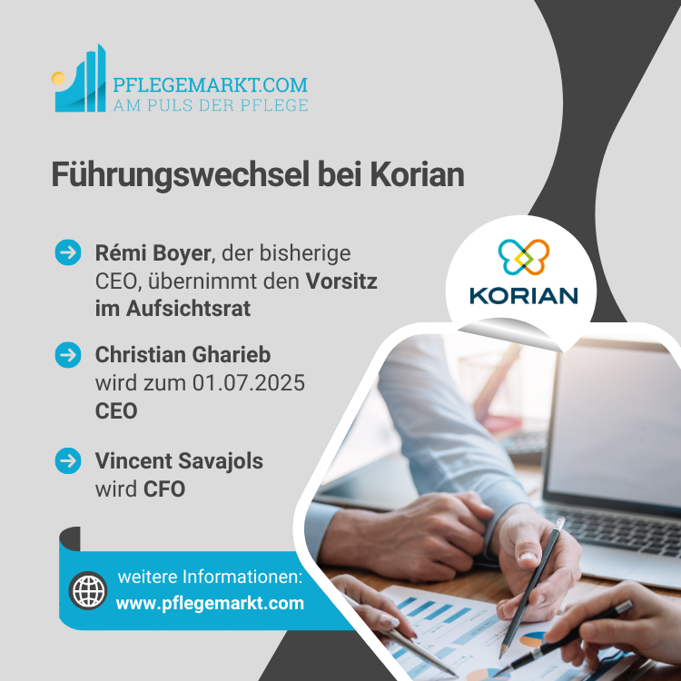 Neue Führungsspitze bei Korian CEO Korian Deutschland