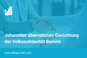 Johanniter GmbH übernimmt Einrichtung der Volkssolidarität