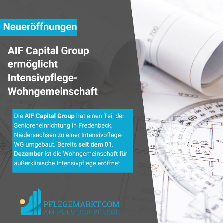 AIF Capital Group ermöglicht Intensivpflege-Wohngemeinschaft